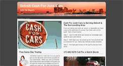 Desktop Screenshot of detroitcashforjunkcars.com